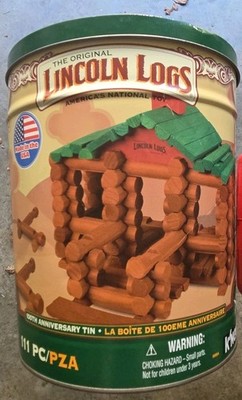 Lincoln Logs 100th Anniversary Meeting House 111 Complete Building BONUS 100 PCS