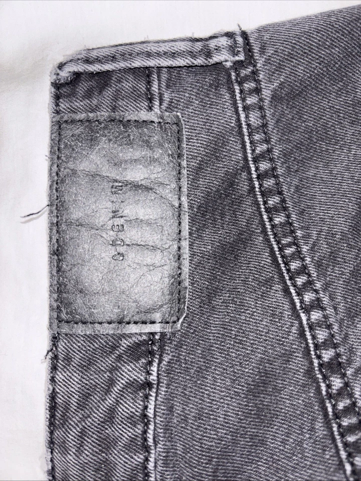 H&M & Denim Faded Black Ultra High Waisted Wide Jeans EUR 42 - UK 14 - Image 3 of 4