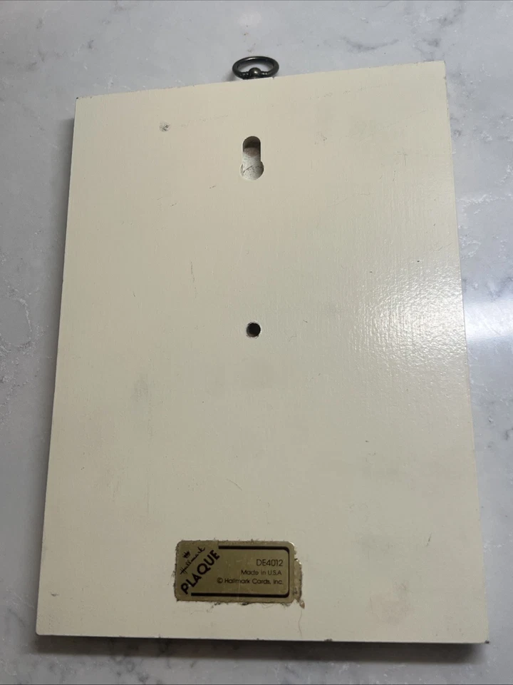 Tarjeta Hallmark Cards Inc 1981 1 Corinthians 13:4-8 con percha Foto 3 de 3