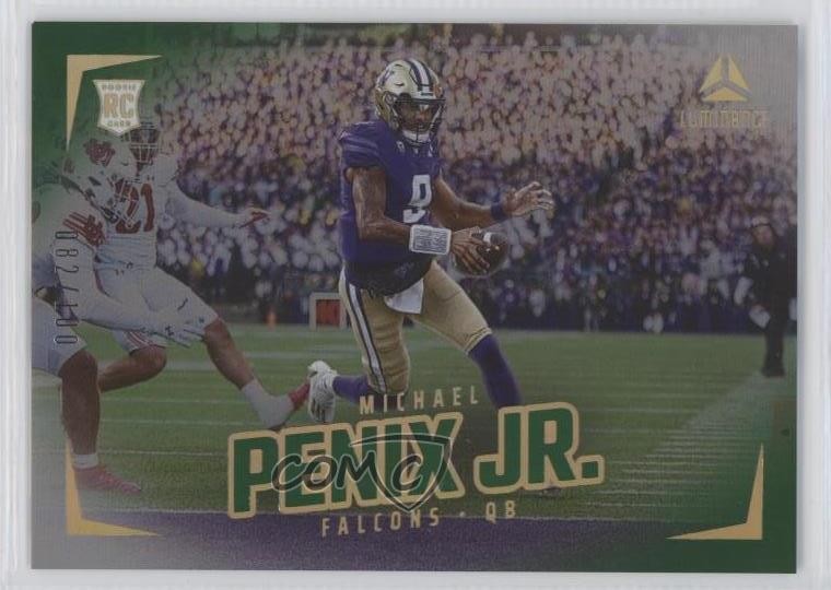 2024 Panini Luminance Rookies Green 82/100 Michael Penix Jr #179 Rookie RC 15ik