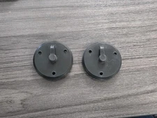 RV Cable TV Plate Coaxial Cable Connector Black 2pk