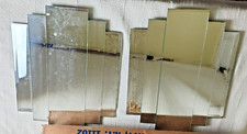 2 Vintage Mechanical Mirror Works Geometric Art Deco/Mid Century Stacked Mirrors