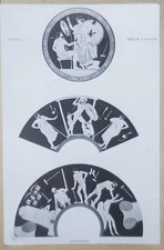 Thetis And Hephaistos, Greek Pottery Designs, Magic Lantern Glass Slide