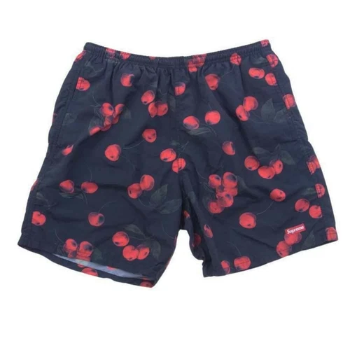 Short Supreme 19SS Cerise Nylon Water Short Total Pattern Logo Natation Occasion LIFE 0