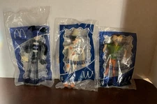 Happy Meal Toys  Pinocchio Geppetto Medoro McDonald's 2002 Set of 3 Sealed