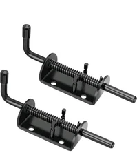 Spring Loaded Gate Latch Pin Barrel Bolt 6In Durable Solid Steel for Shed Doors