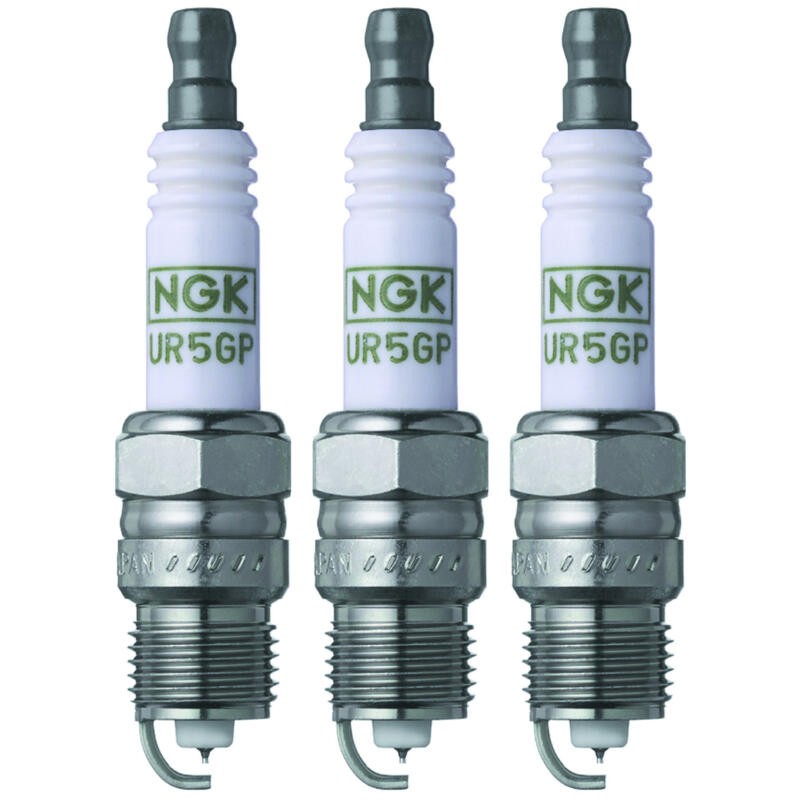 NGK Spark Plug 2869 3-PACK G-Power UR4GP 14mm Copper Core Platinum, HR 4