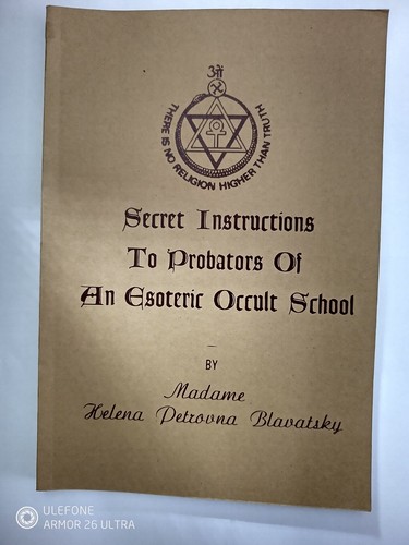 Secret Instructions to Probators Esoteric Occult school,Theosophy,metaphysical