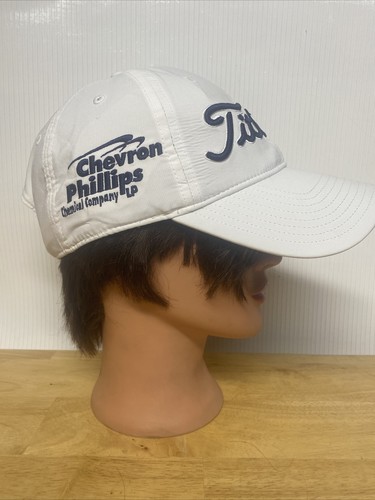 TITLEIST (Chevron Phillips Chemical Company) White/Blue Adjustable Hat - h52 - Picture 2 of 6