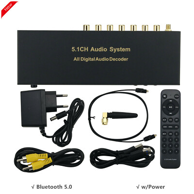 RH-688X 5.1CH Audio Decoder Bluetooth 5.0 HDMI Optical Fiber Coaxial ...