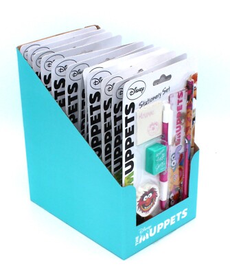 12 Schreibwaren Sets Stift Bleistift Lineal Gummi Anspitzer Pad Party Tasche Geschenk Carboot