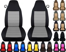 Front set cotton car seat covers to fit  94-04 mustang nice  two tone colors