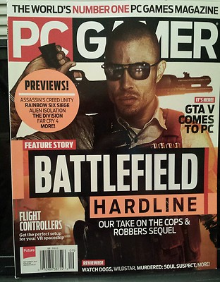 PC Gamer Battlefield Hardline Previews Flight Controllers Sep 2014 FREE SHIPPING