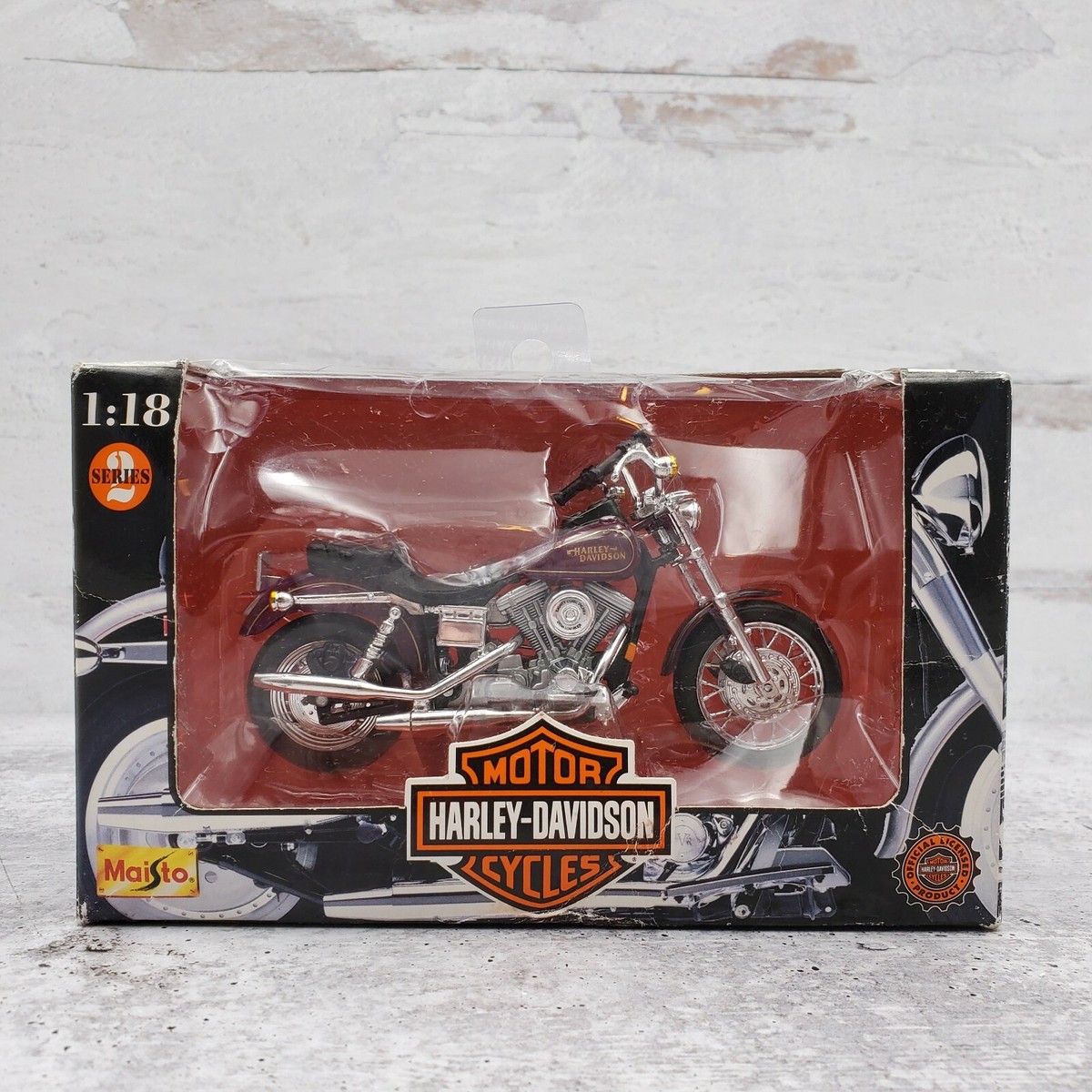 1998 Maisto Series 2 Harley Davidson FXDL Dyna Low Rider Purple