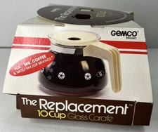 Vintage Gemco Replacement Carafe 10 Cup Glass 1983 Coffee Pot New NOS Universal