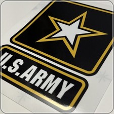 US ARMY Logo Laminated  Masked Stickers Choose from 3", 4", 5", 6" or 7" Tall
