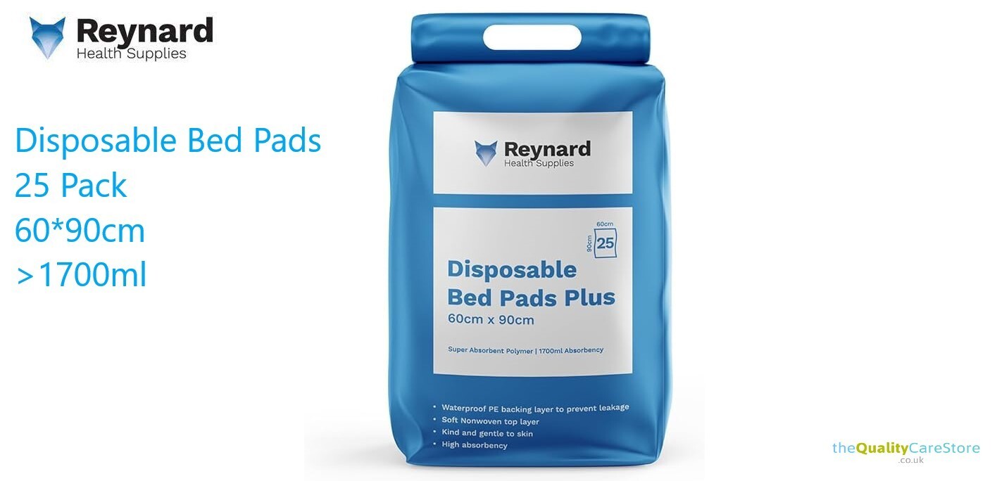 1700ml - Reynard Plus+ Incontinence Bed Pads - 60x90cm - 25 pack