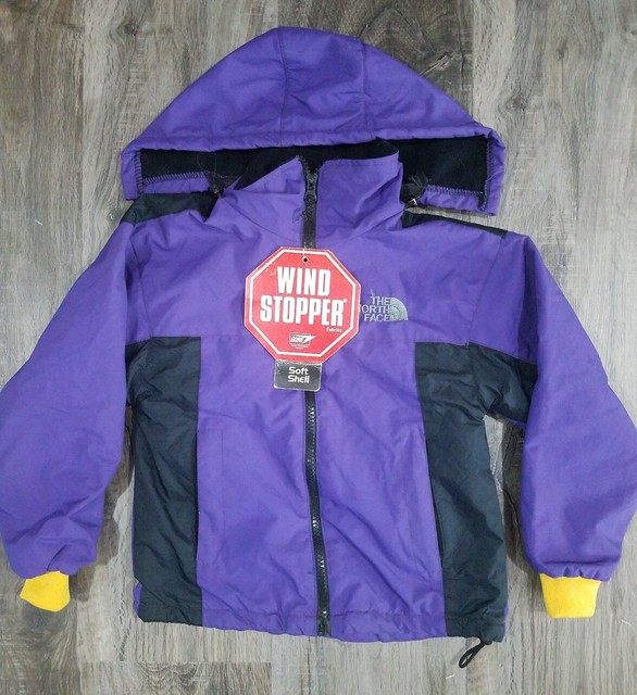 The North Face Boys Youth Soft Shell Hooded Jacket Coat Size Small New Purple | eBay