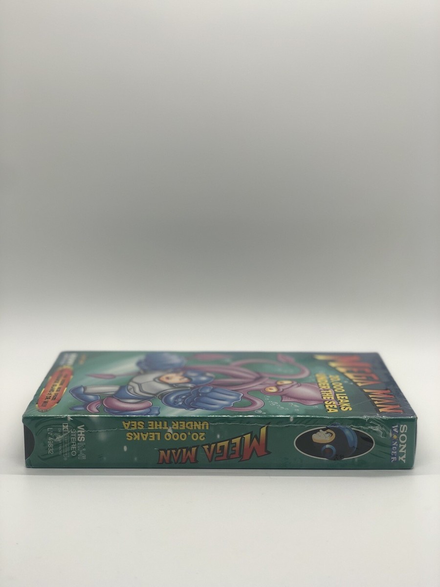 Mega Man: 20,000 Leaks Under The Sea VHS Tape Factory Sealed