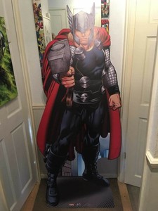 Thor Enorme Grandezza Naturale Oltre 6ft Ritaglio Cartone Ebay
