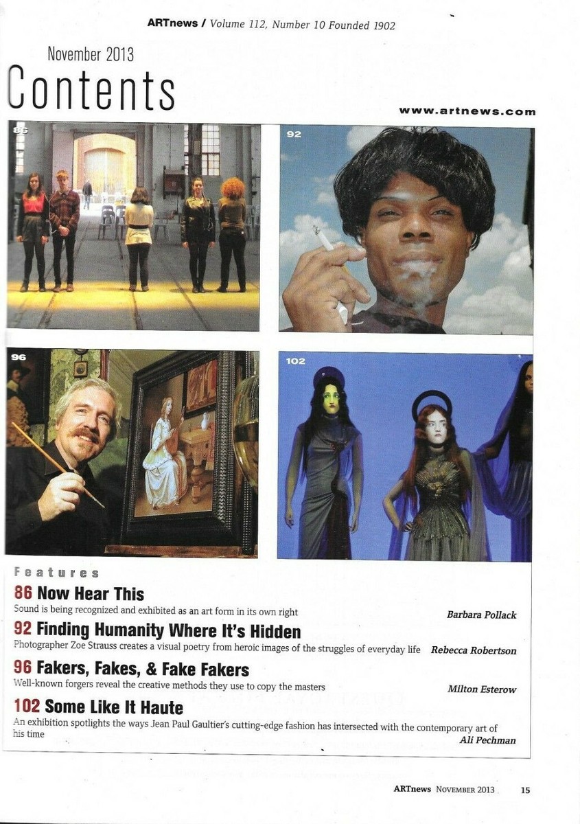 Art News Magazine Sound Fakes and Forgers Jean Paul Gaultier