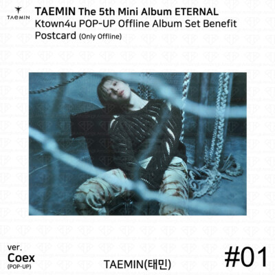 SHINee Taemin The 5th Mini Album ETERNAL Ktown4u POPUP Luckydraw