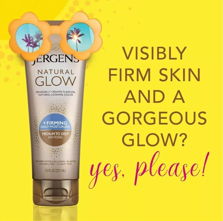 Jergens Natural Glow + Firming Daily Moisturizer Medium to Tan Skin Tones...  - Изображение 2 из 2