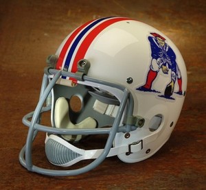 New England Patriots Style Nfl Vintage Football Helmet John Hannah 1973 Ebay