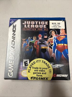Justice League: Injustice For All Box Only Nintendo GBA 2002 See