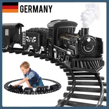 Elektrischer Zug Spielzeug Eisenbahn Set mit Licht und Sound 4 Wagen Kinder