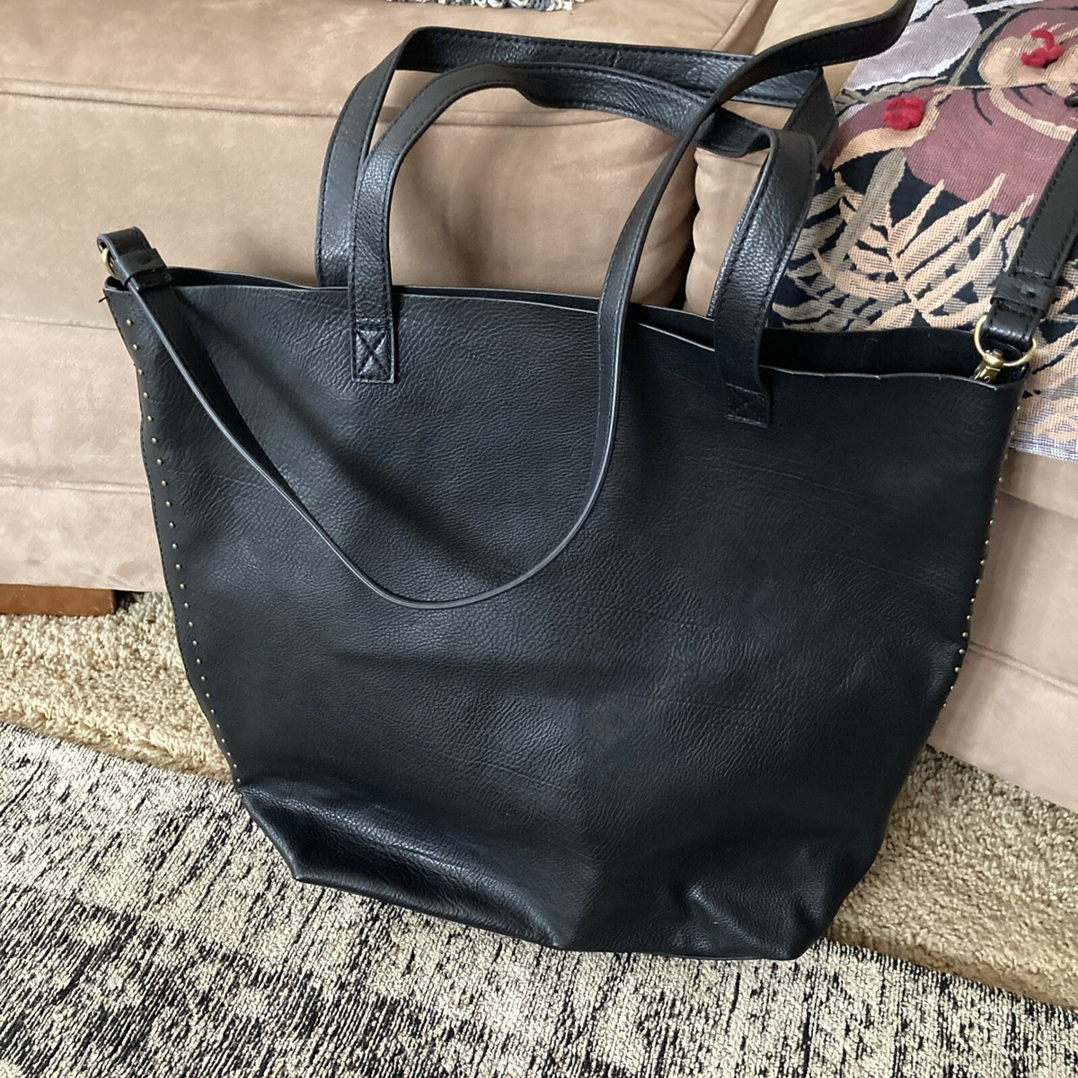 American Eagle Outfitters Imitation Leather Bucket Bag, Double Handles/Strap