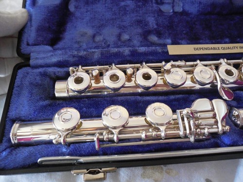 Gemeinhardt 3SB Solid Silver Open Hole B Ft Flute Reconditioned Play Ready Nice - Picture 4 of 18