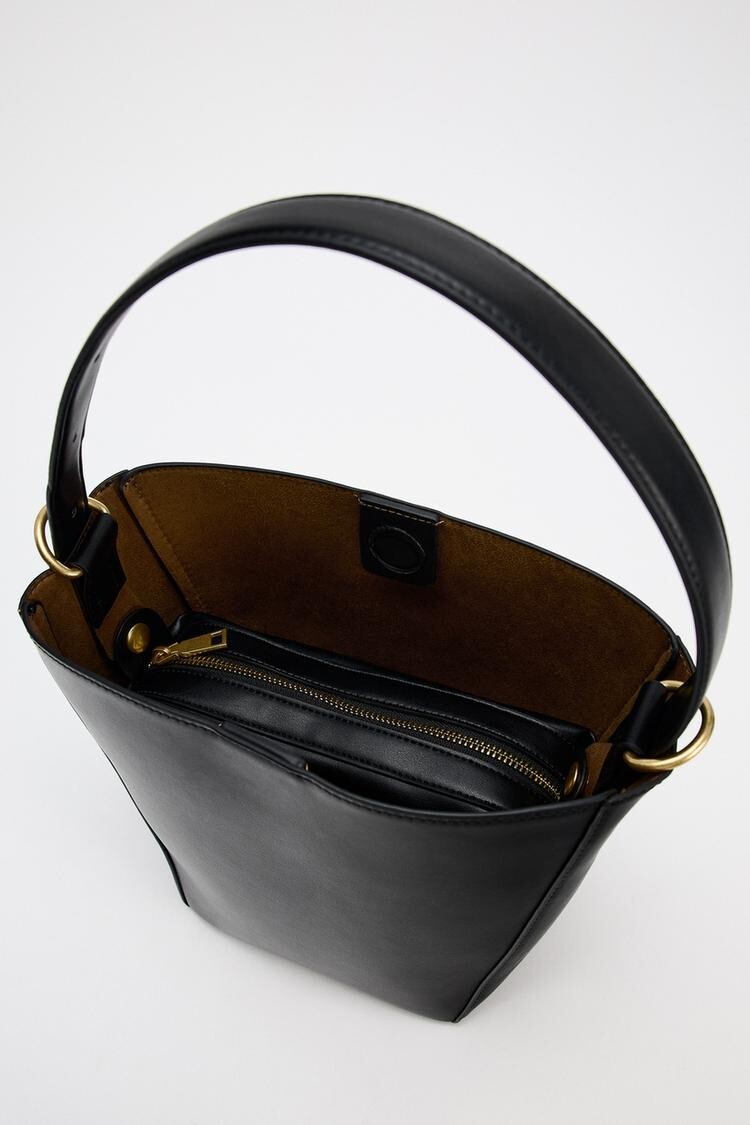 Zara Bucket Bag ( Black 6284/410/800 , Ecru 6284/410/719