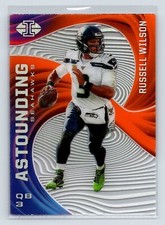 Russell Wilson 2020 Panini Illusions #A13 Astounding Orange Seahawks 2-13