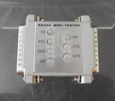 Vintage RS232 Mini-Tester Serial Computer Test Equipment 2 1/2" Y37