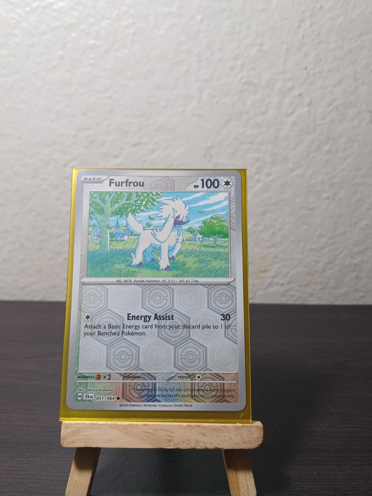FURFROU 051/064 SHROUDED FABLE POKEMON (REVERSE HOLO, NM)