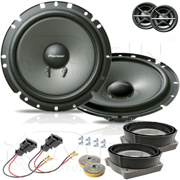 Pioneer Lautsprecher FüR Audi A2 1999-2005 Heck TüR Hinten 2-Wege 170W 165 #AS0E-image