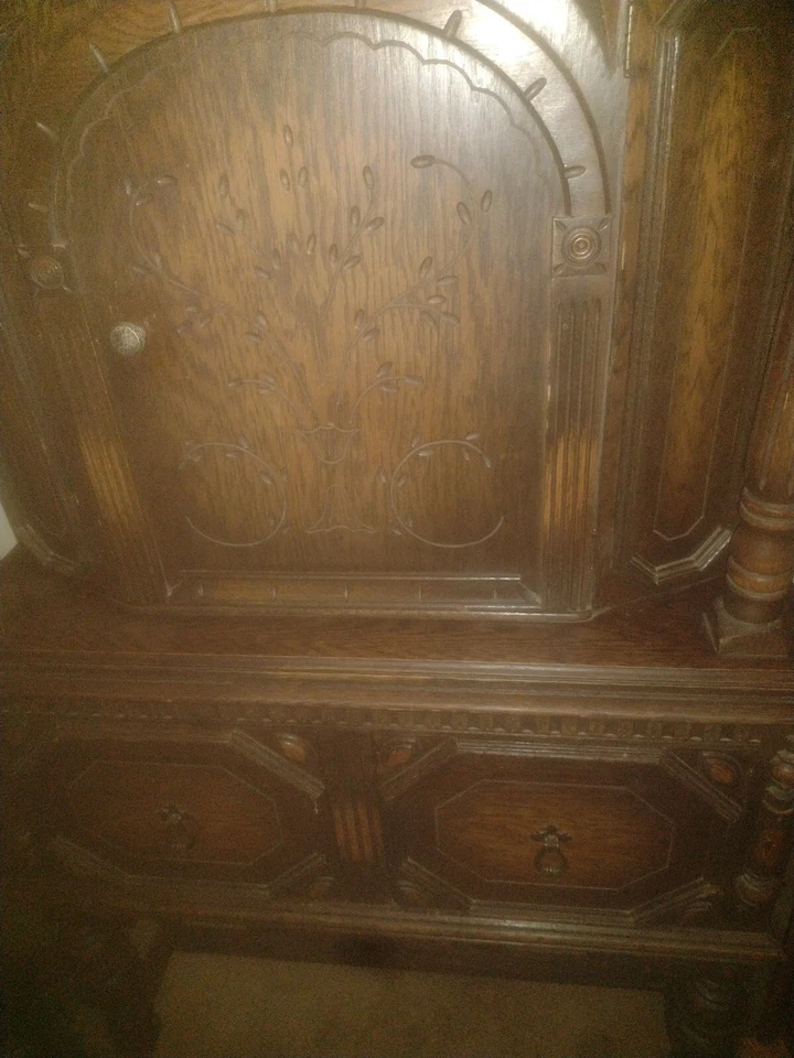 Jacobean Style Antique Cabinet. - Image 3 of 4