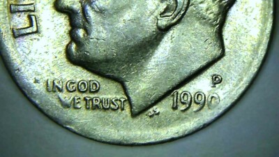 Dime トランプ 2018 P Roosevelt Dime Die Chip Reverse On Bottom of the