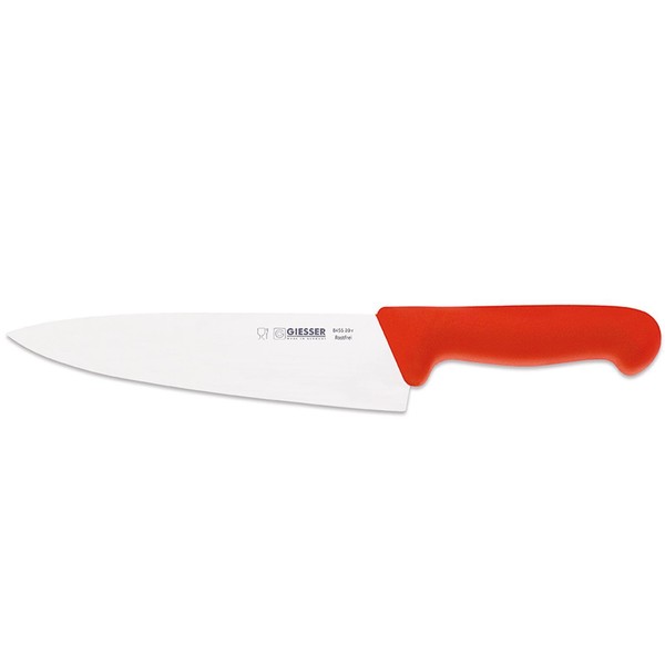 Giesser Langes Kochmesser 20 Cm Rot Mit Breiter Gestanzten Klinge 8455 20 R-image