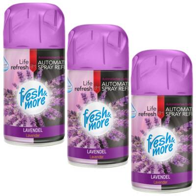 Fresh & More Lufterfrischer Nachfüller (3er Pack) 250ml Lavendel 