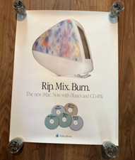 Vintage Apple iMac Poster Original Rip. Mix. Burn.