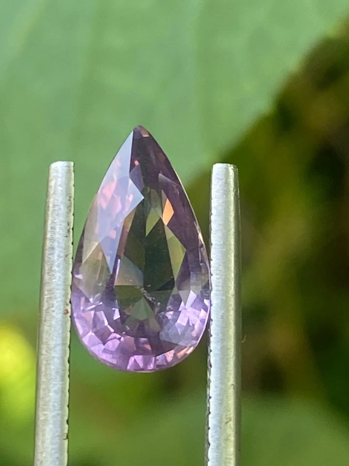 Natural Lavender Spinel 2.95 Crt Pear Shape Loose Gemstone Sri Lanka - Image 2 of 4
