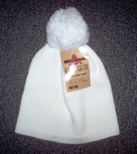 Vintage Lavender Wigwam Winter Ski Skilan Cap Beanie w/ Pom Pom Made in U.S.A.