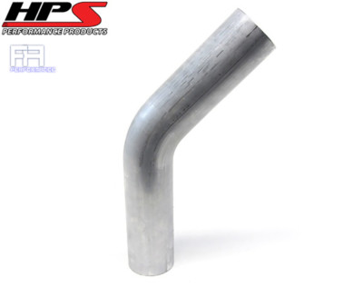 HPS 1.875'' OD 48mm 45 Degree Bend Aluminum Tubing Elbow 16 Gauge w/ 2 1/4'' CLR