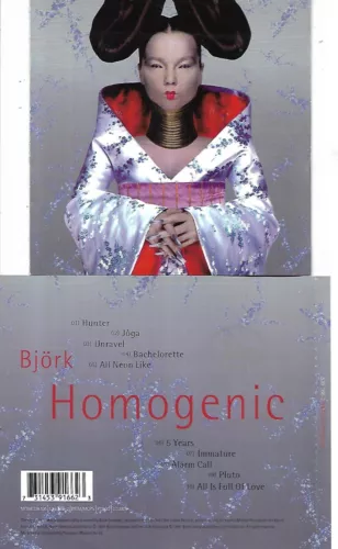 CD 10T BJORK HOMOGENIC DE 1997 TBE (sans boitier cristal)