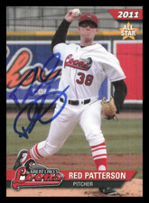 2011 Great Lakes Loons RED PATTERSON Signed Card autograph auto DODGERS
