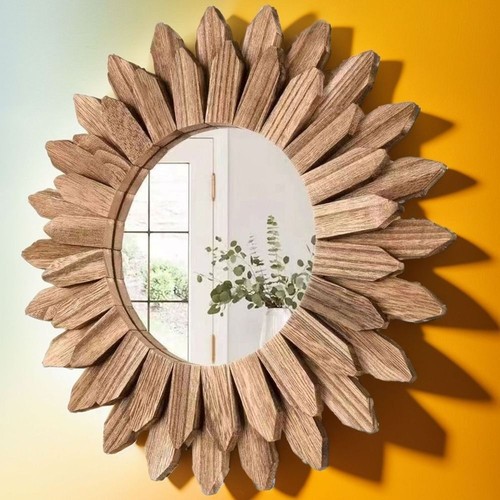 Rustic Farmhouse Decorative Mirror 12inch Wall Mirror Living Room - Picture 9 of 11