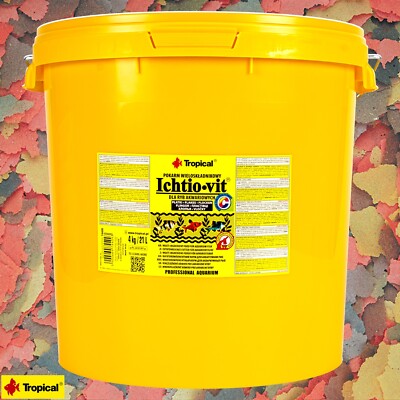 Tropical Ichtio-vit 21L zutatenreiches Flockenfutter Aquarium Fischfutter