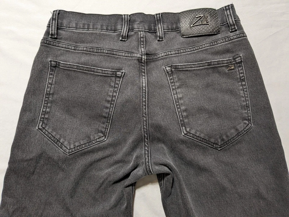 Pantalones de mezclilla elásticos negros ZILLI para hombre talla 33X28 LEER Foto 2 de 4
